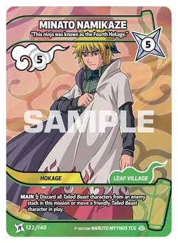 Minato Namikaze - "This ninja was known as the Fourth Hokage."