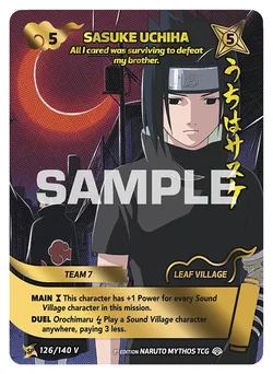 Sasuke Uchiha - "All I cared was surviving to defeat my brother."