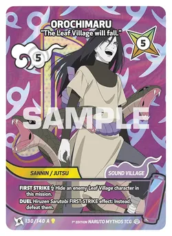 Orochimaru - "The Leaf Village will fall."