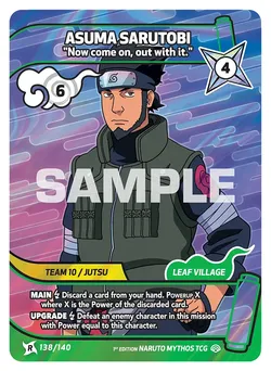 Asuma Sarutobi - "Now come on, out with it."