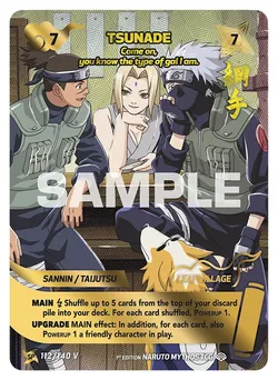 Tsunade - "Come on, you know the type of gal I am."