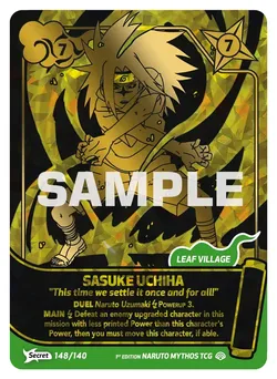 Sasuke Uchiha - "This time we settle it one and for all!"