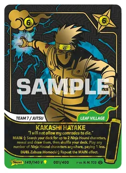 Kakashi Hatake - "I will not allow my comrades to die."