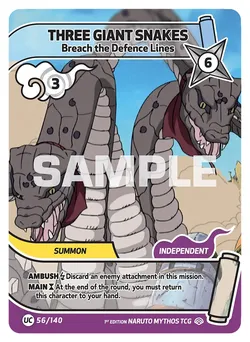 Three Giant Snakes - Breach the Defence Lines