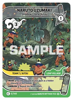 Naruto Uzumaki - Shadow Clone Jutsu